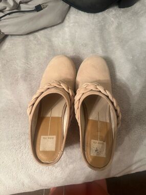 Dolce Vita Nude Braided Slip-On Mules